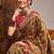 Mustard woven design zari banarasi saree