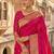 Pink woven design zari silk blend heavy work banarasi saree