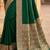Green ethnic motifs zari silk blend banarasi saree