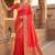 Red woven design zari silk blend banarasi saree