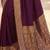 Purple ethnic motifs zari silk blend heavy work banarasi saree