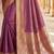 Purple woven design zari silk blend banarasi saree