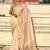Cream woven design tissue tussar saree