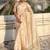 Cream woven design tissue tussar saree