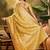 Orange woven design zari banarasi saree