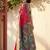Red woven design zari silk blend handloom pochampally saree