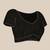 Black sequinned poly georgette designer saree