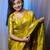 Olive woven design zari silk blend banarasi saree