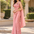 pre drape sequence embroidery & butterfly patch work nc satin ready to wear designer saree