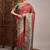 Red ethnic motifs banarasi saree