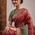 Red ethnic motifs banarasi saree