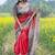 Red  madhubani red sarees