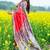 Red  madhubani red sarees