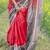 Red  madhubani red sarees