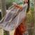 Rust  madhubani orange sarees