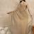 Beige organza designer saree