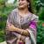 Purple  madhubani magenta sarees