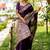 Purple ethnic motifs zari handloom bhagalpuri saree