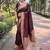 Maroon ethnic motifs zari satin banarasi saree