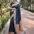 Blue woven design zari satin banarasi saree