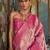 Magenta ethnic motifs woven design zari kanjeevaram saree