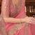 Peach sequinned  georgette saree