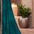 Teal embellished sequinned  chiffon saree