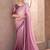 Mauve embellished sequinned  chiffon saree
