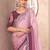 Mauve embellished sequinned  chiffon saree