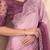 Mauve embellished sequinned  chiffon saree