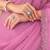 Pink ethnic motifs embellished sequinned  chiffon saree