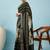 Green ethnic motifs zari silk blend handloom tussar saree