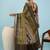 Olive ethnic motifs zari silk blend tussar saree
