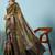 Olive ethnic motifs zari silk blend tussar saree