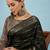 Olive woven design zari silk blend tussar saree