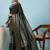 Olive woven design zari silk blend tussar saree