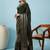 Olive woven design zari silk blend tussar saree