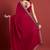 Pink embroidered satin saree