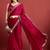 Pink embroidered satin saree