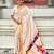 Cream ethnic motifs zari paithani saree