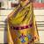 Olive woven design silk blend paithani saree
