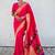 Pink woven design zari silk blend paithani saree