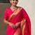 Pink woven design zari silk blend paithani saree
