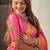 Pink ethnic motifs silk blend paithani saree