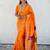 Yellow ethnic motifs silk blend paithani saree