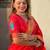 Red woven design zari silk blend paithani saree