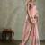 Pink ethnic motifs zari tissue saree with unstitched blouse piece