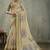 Beige ethnic motifs woven design zari tissue saree