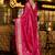 Pink woven design zari silk blend designer patola saree