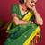 Lime woven design zari art silk kanjeevaram saree